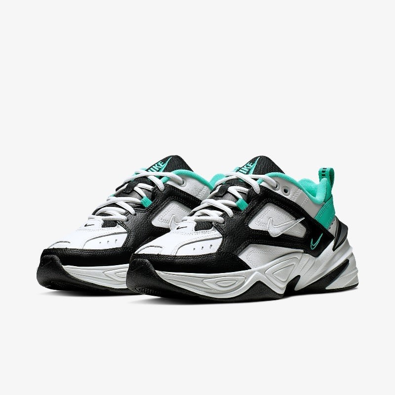 Nike m2k tekno hot sale black and green